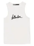 Bimba y Lola beaded logo tank top - Neutrals