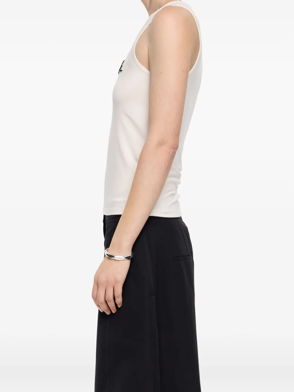 BIMBA Y LOLA BEADED LOGO TANK TOP 