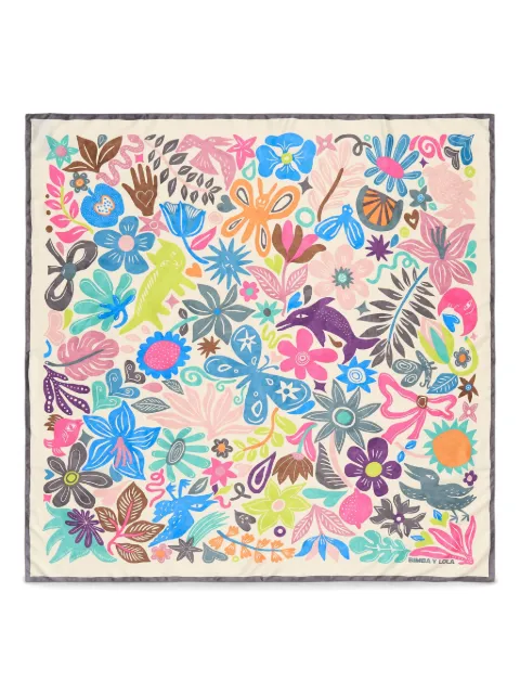 Bimba y Lola floral-print scarf