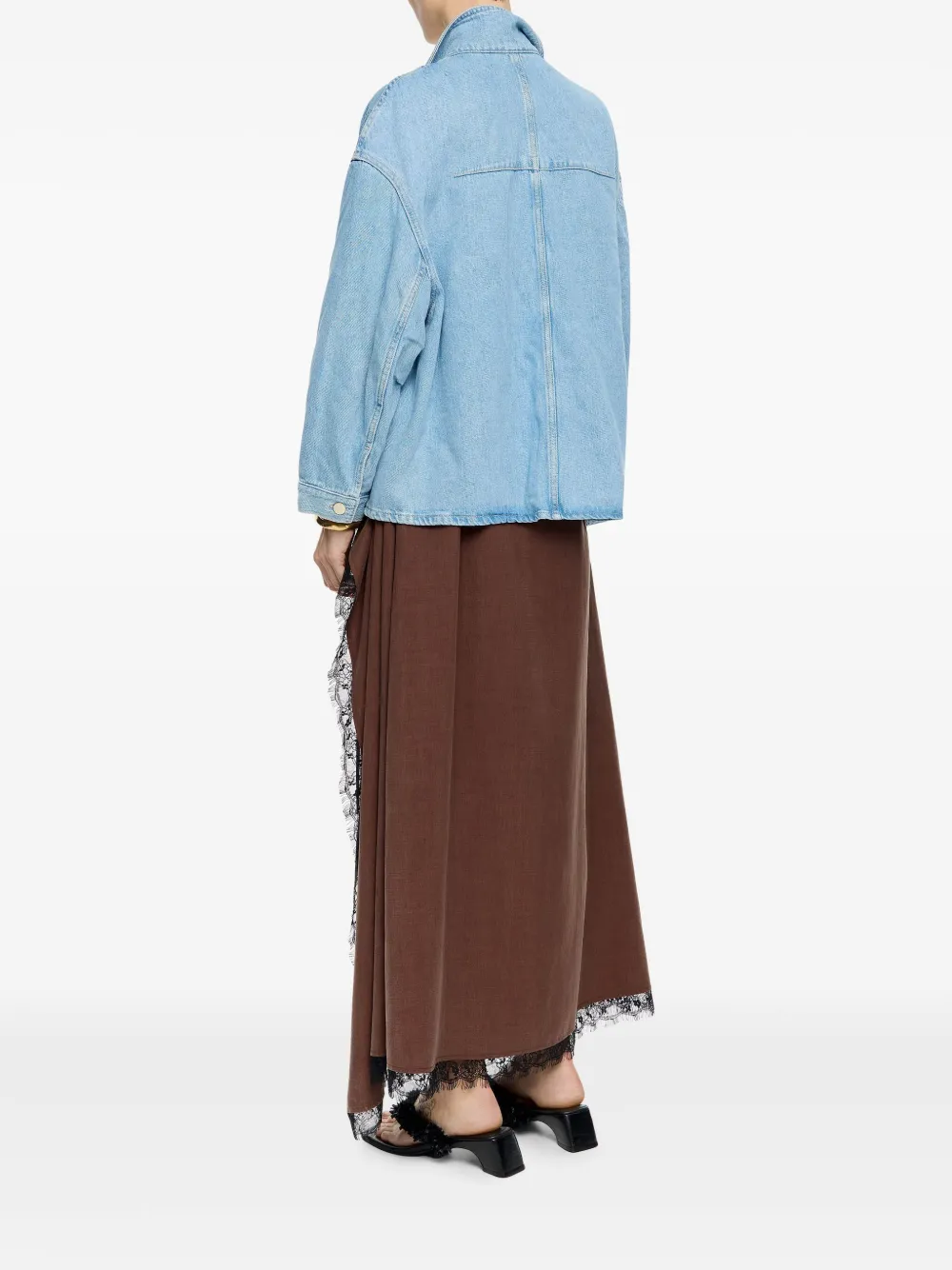 BIMBA Y LOLA PATCH POCKET DENIM JACKET 