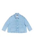 Bimba y Lola patch pocket denim jacket - Blue