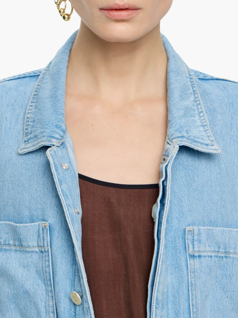 BIMBA Y LOLA PATCH POCKET DENIM JACKET 