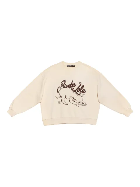 Bimba y Lola graphic-print cropped sweatshirt