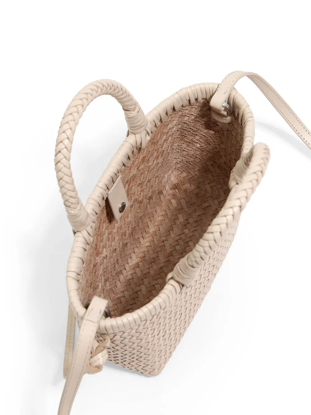 Bimba Y Lola Interwoven Tote Bag In Neutrals