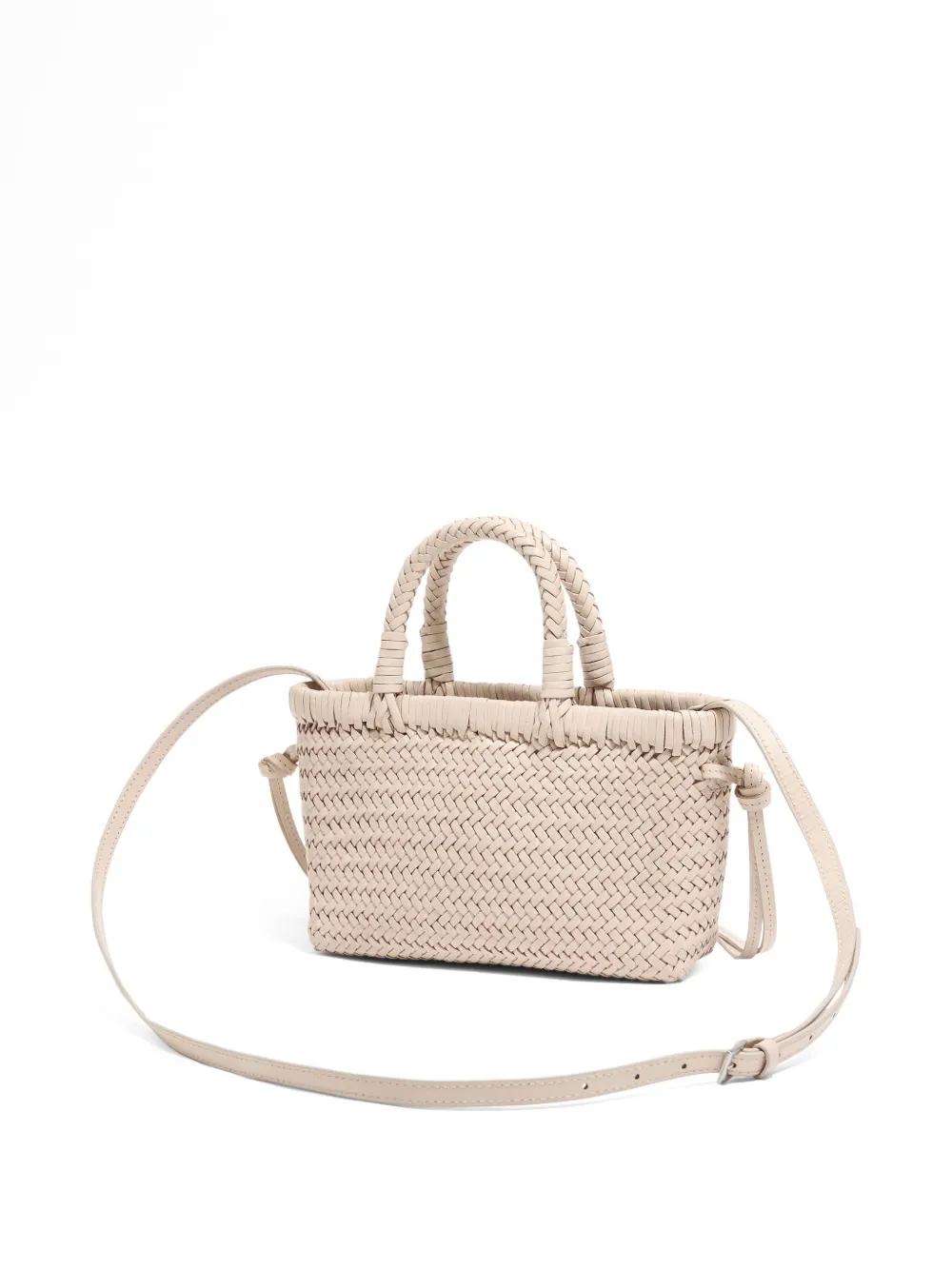 Bimba Y Lola Interwoven Tote Bag In Neutrals