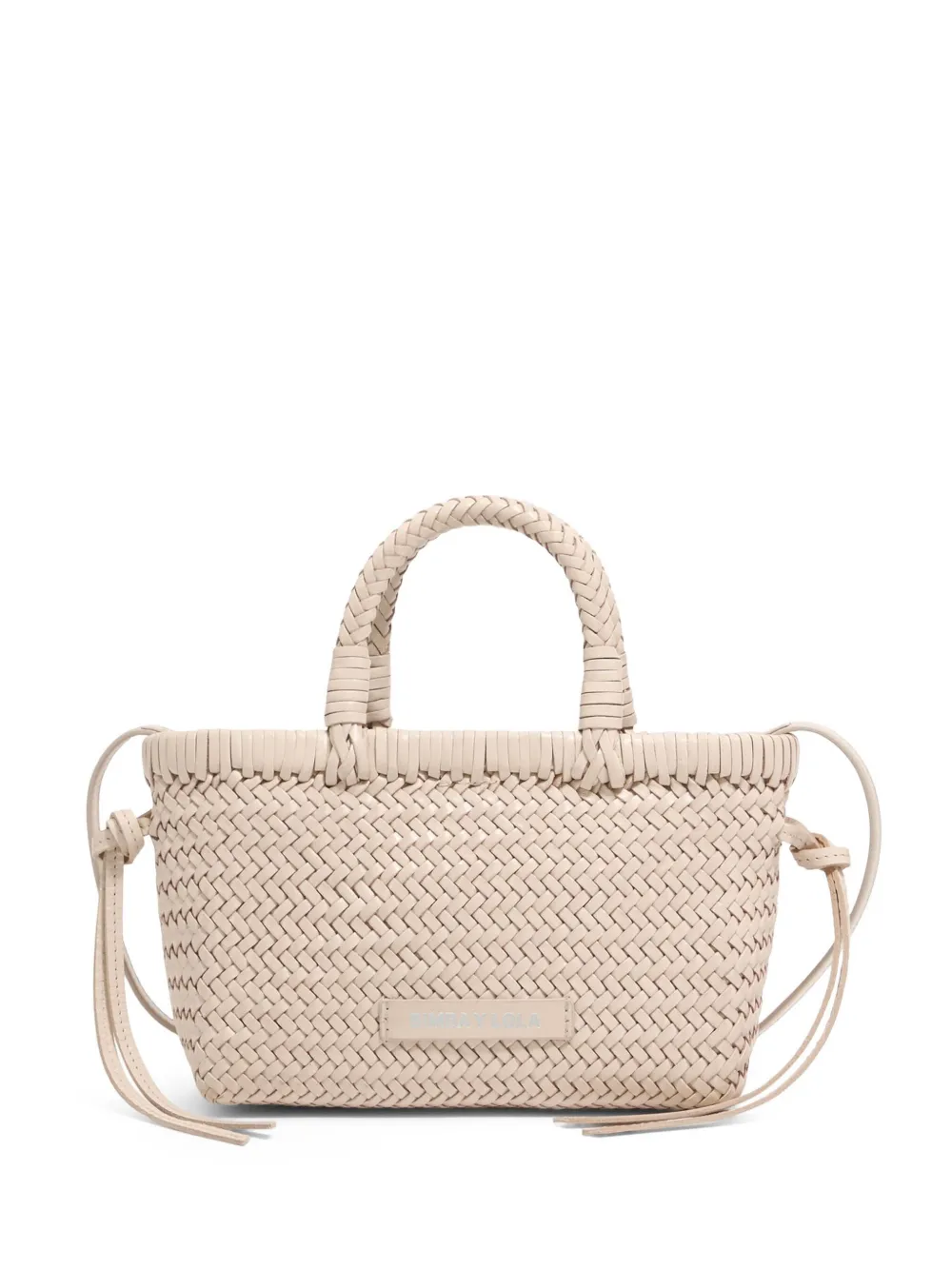 Bimba Y Lola Interwoven Tote Bag In Neutrals