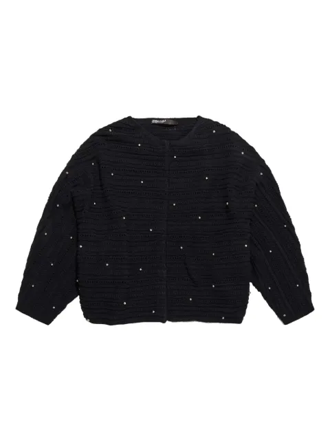 Bimba y Lola beaded textured cardigan