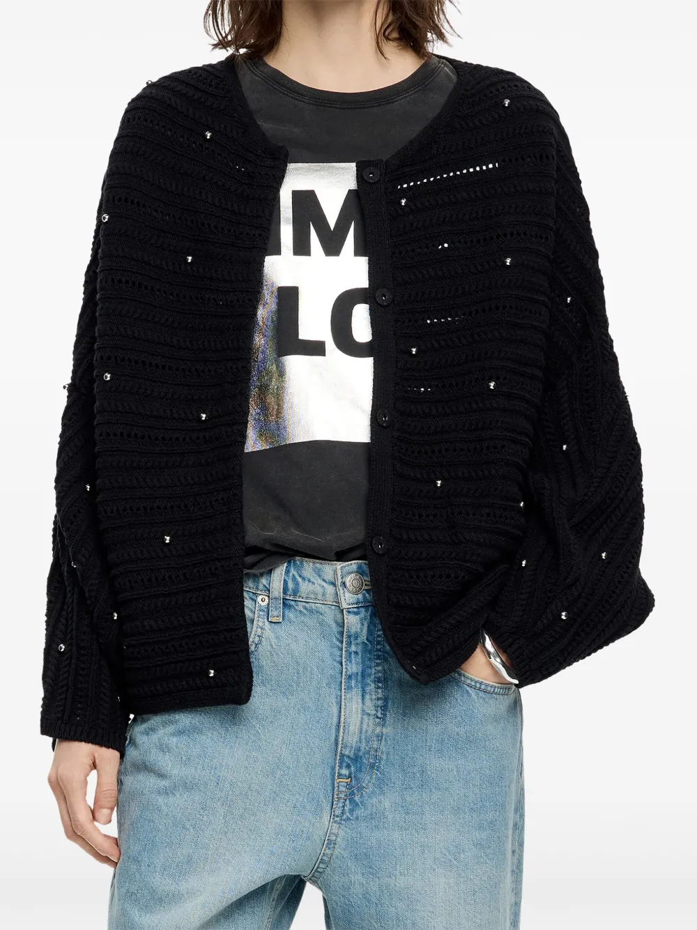Bimba y Lola beaded textured cardigan | Cardigans | Image 2