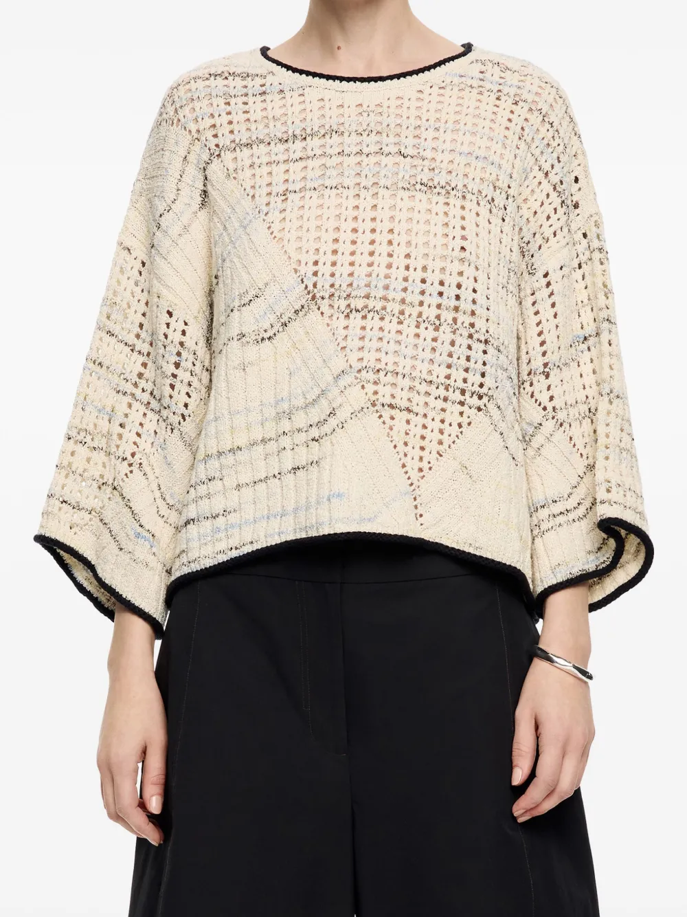 Bimba y Lola textured knit crop top | T-Shirts & Jersey Shirts | Image 2