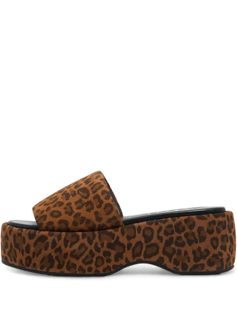 Bimba y Lola 65mm leopard-print platform sandals