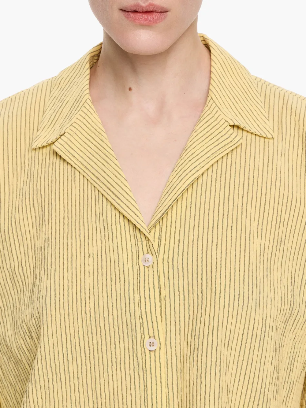 Bimba y Lola Cropped blouse Geel