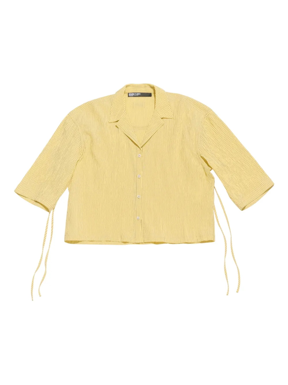 Bimba y Lola クロップド シャツ - イエロー Bimba y Lola クロップド シャツ - イエロー