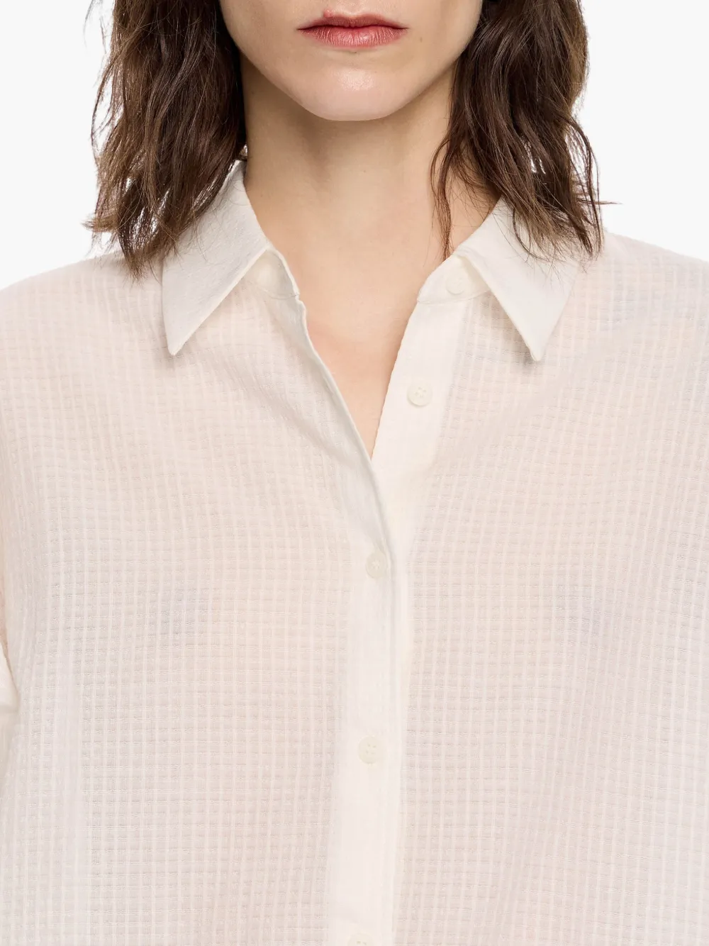 Bimba y Lola Blouse met textuur Wit