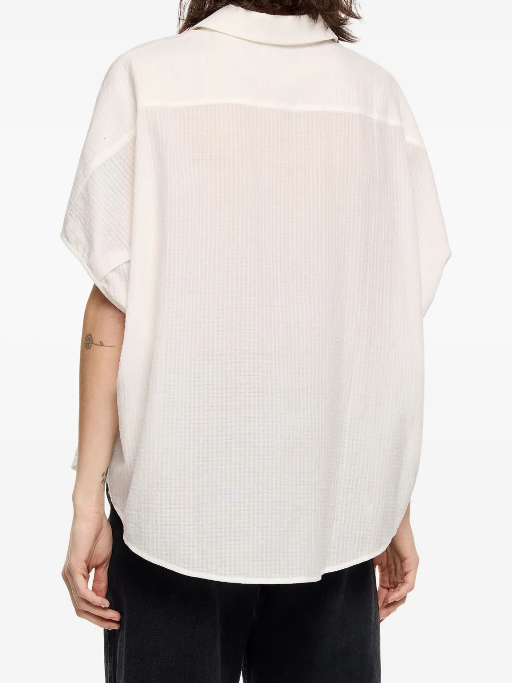 Bimba y Lola Blouse met textuur Wit