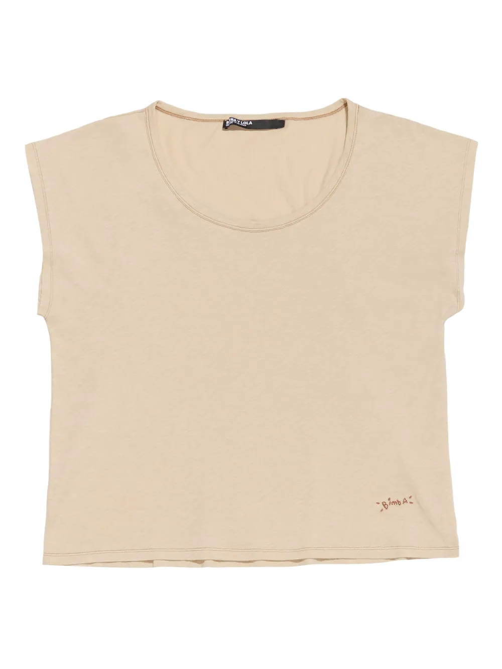 Bimba y Lola ラウンドネック Tシャツ - ニュートラル Bimba y Lola ラウンドネック Tシャツ - ニュートラル