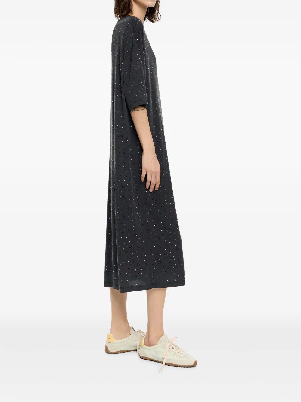 BIMBA Y LOLA RHINESTONE MIDI DRESS 