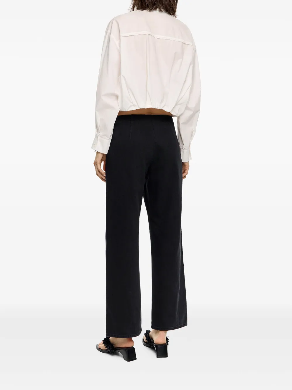 Bimba y Lola Cropped jeans Zwart