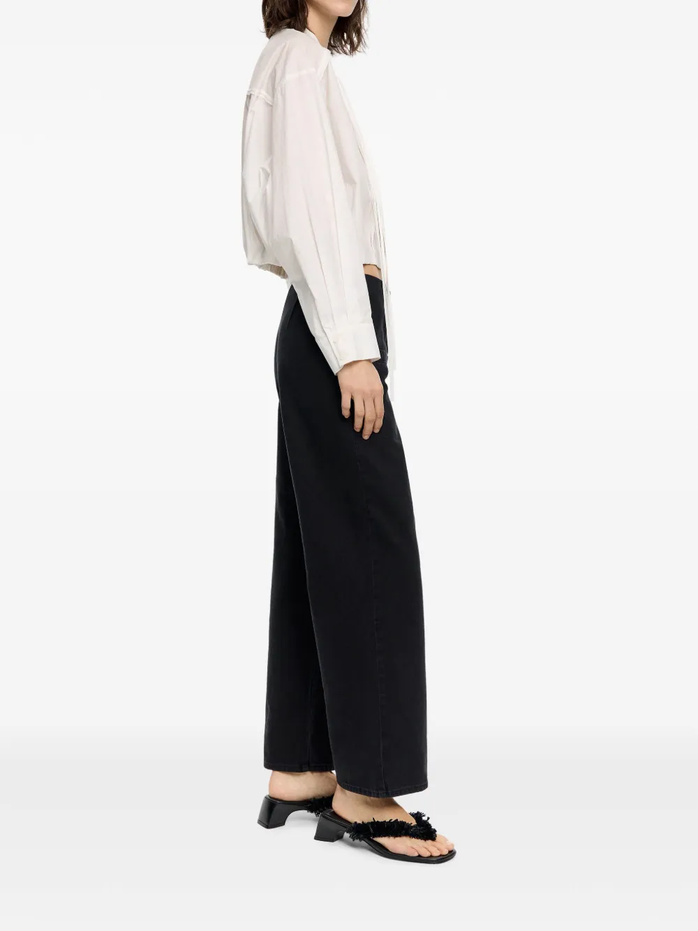 Bimba y Lola Cropped jeans Zwart