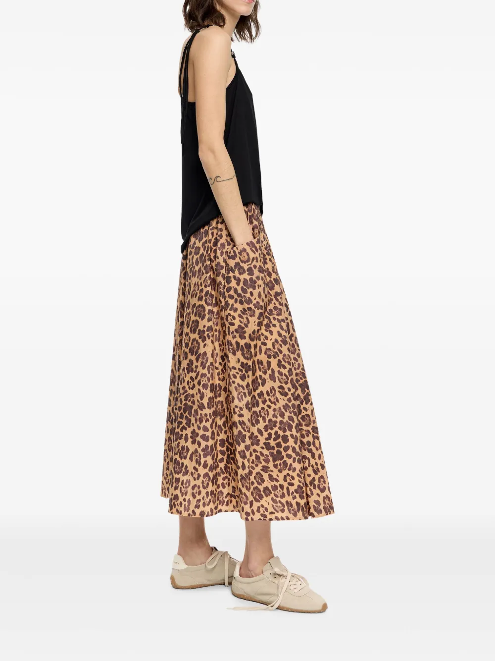Bimba y Lola Rok met luipaardprint Bruin