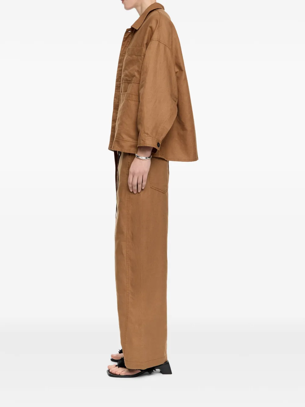 Bimba y Lola Cropped broek Bruin