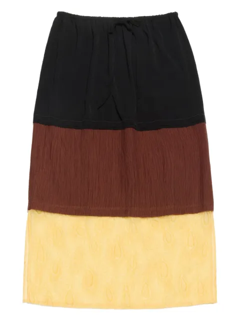 Bimba y Lola falda midi con diseño color block