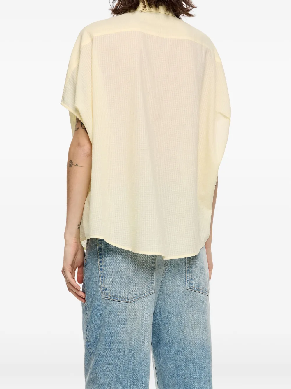 Bimba y Lola Blouse met textuur Geel