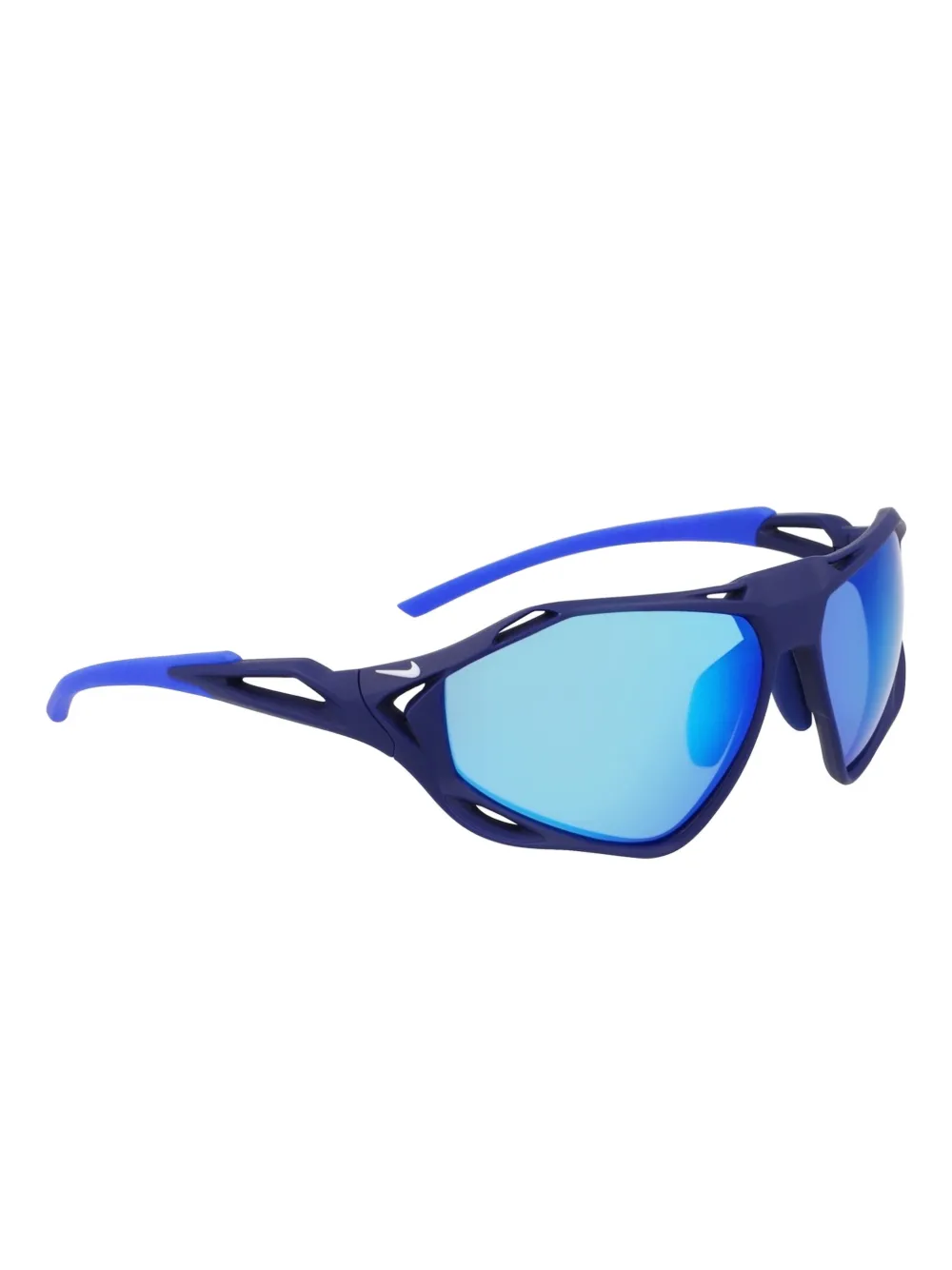 Nike Zonnebril met geometrisch montuur - Blauw