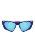 Nike geometric-frame sunglasses - Blue