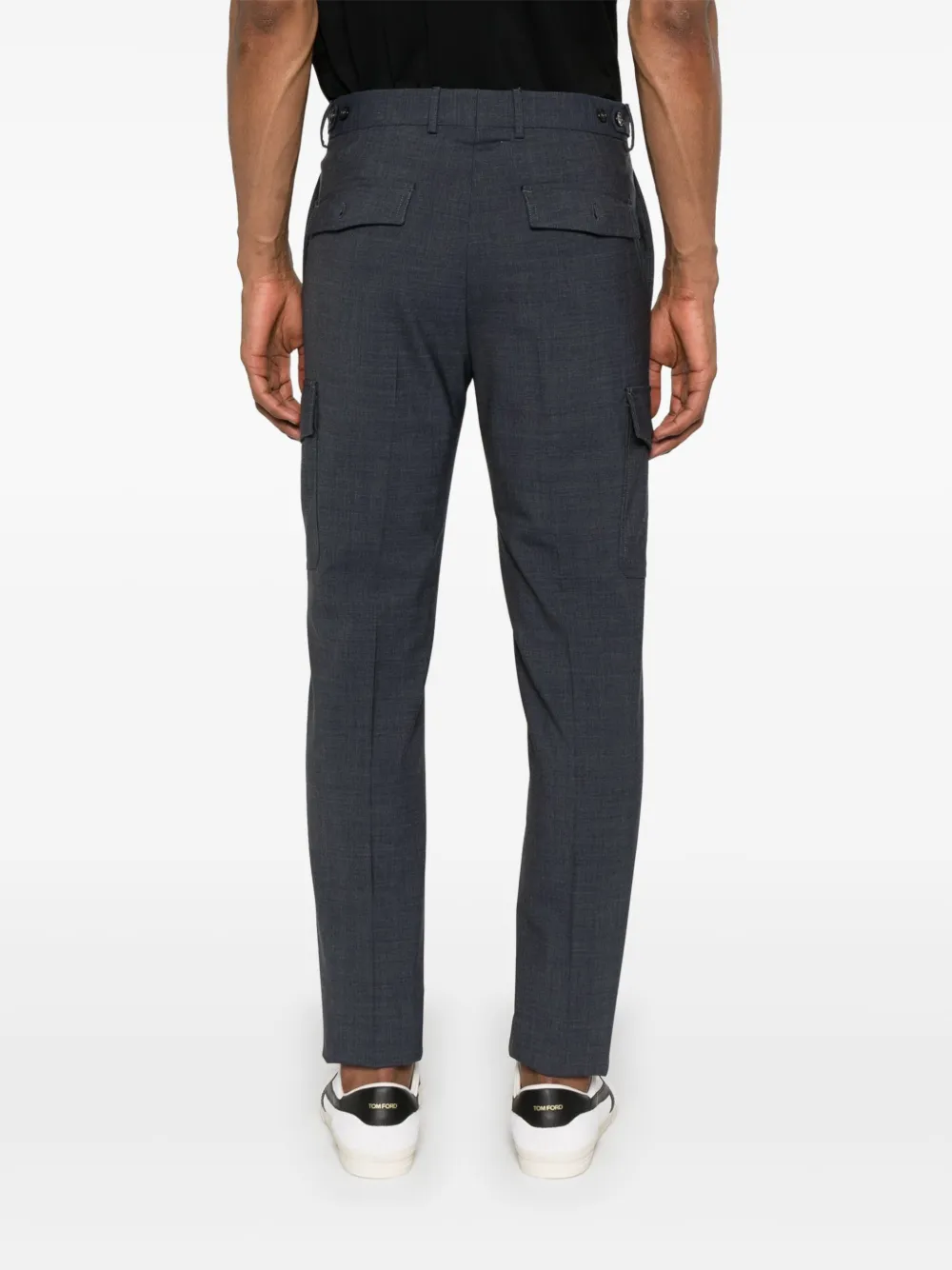 Incotex Cargo broek met toelopende pijpen Blauw