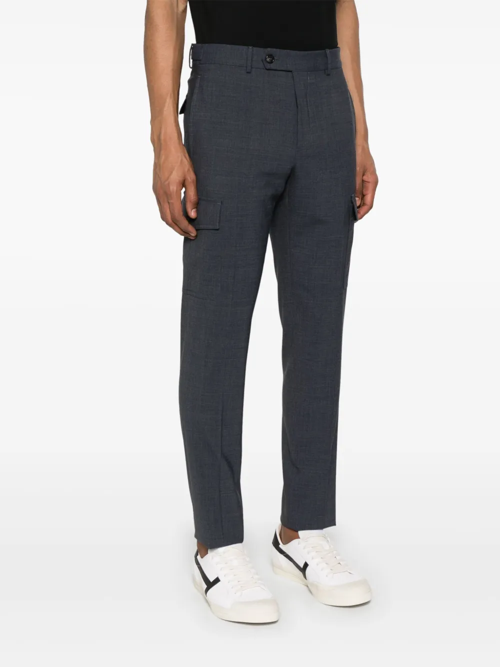 Incotex Cargo broek met toelopende pijpen Blauw