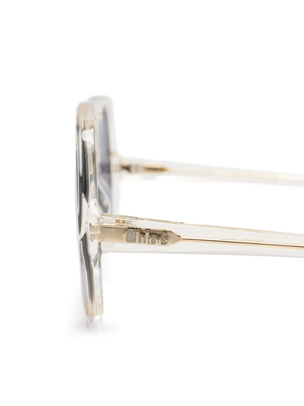 Chloé Eyewear Zonnebril met piloten montuur Beige
