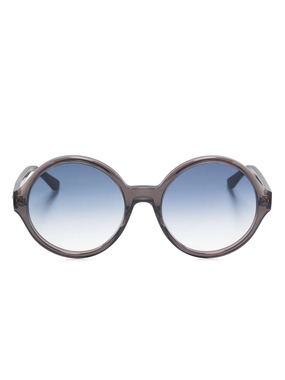 Chloé Eyewear Zonnebril met rond montuur Bruin