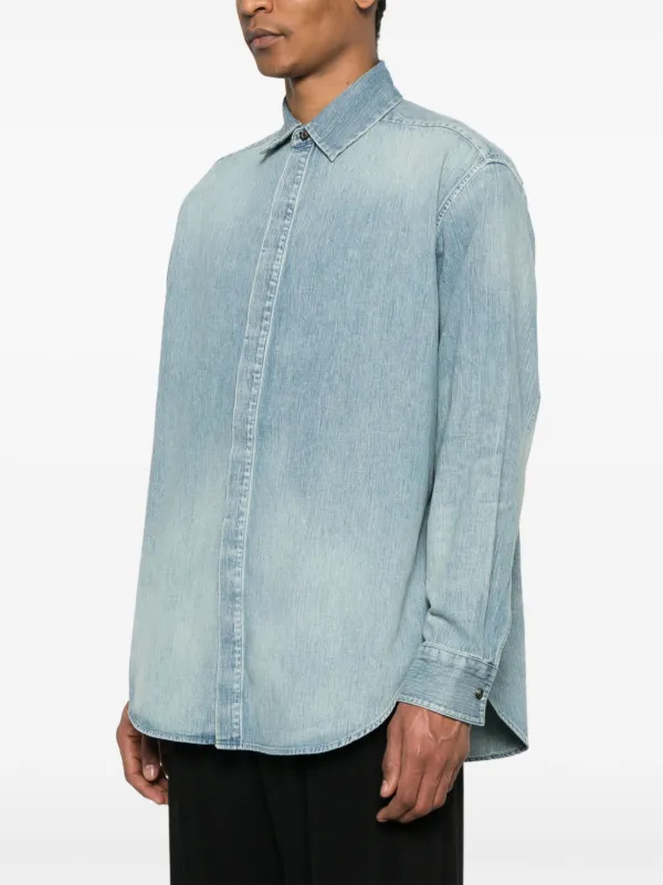 Fear Of God button-up Denim Shirt | Blue | FARFETCH NO