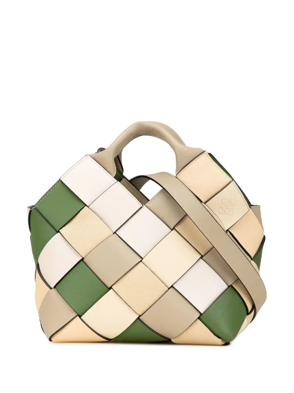 Loewe Pre-Owned 2010-2024 スモール ウーブンレザー ザ