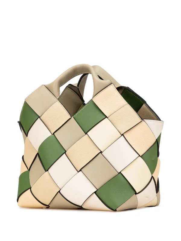 【関税&送料込】Loewe Bag Loewe Pre-Owned 2010-2024 Small Woven Leather The Surplus