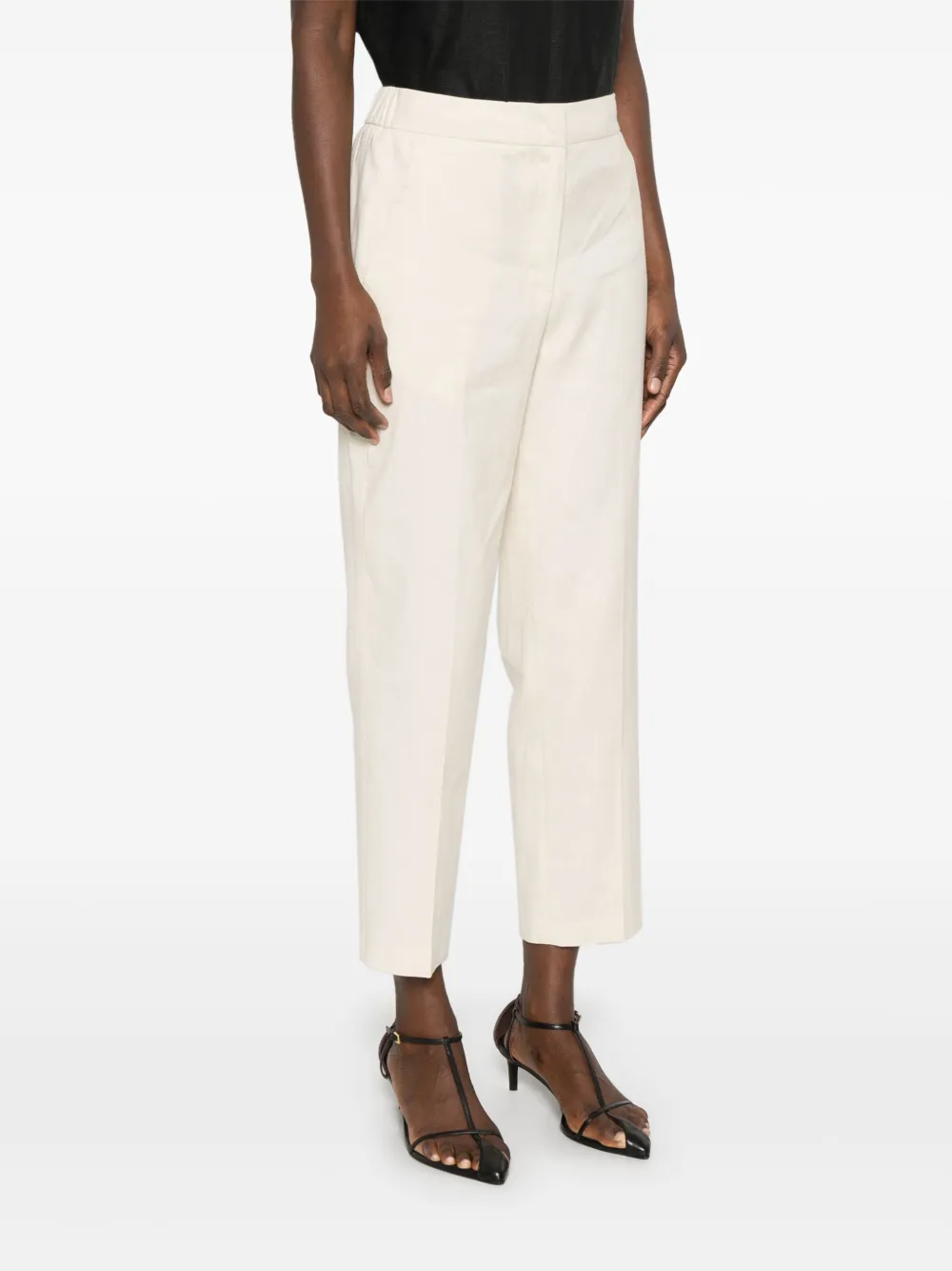 Seventy Broek met toelopende pijpen Beige