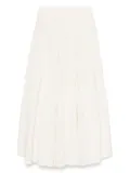 MM6 Maison Margiela tiered midi skirt - White