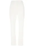 Max Mara stretch-satin tailored trousers - White