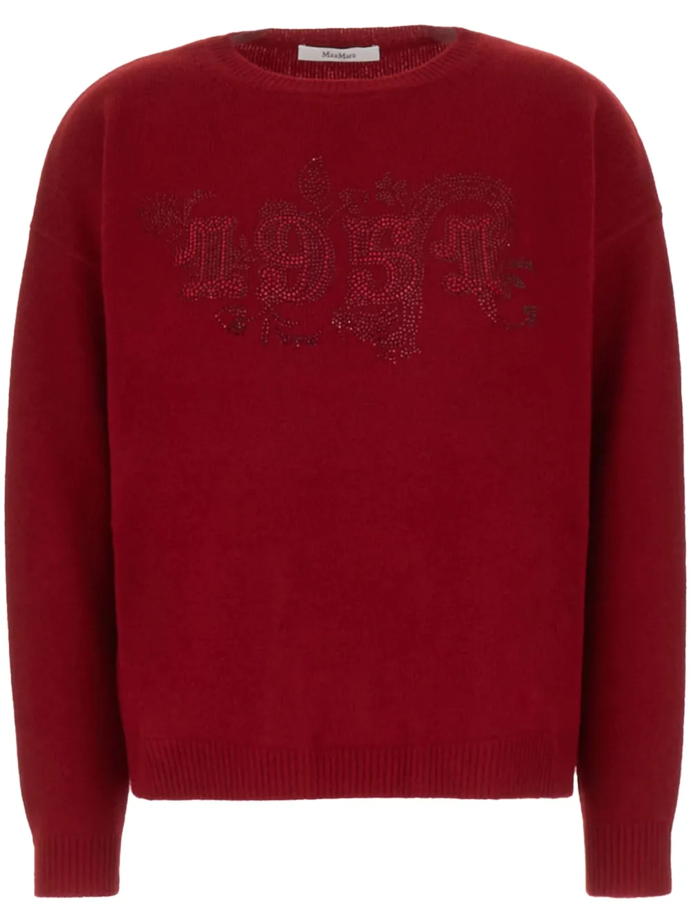 Max Mara Trui met stras 1951-patroon Rood