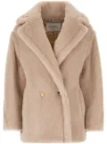 Max Mara short teddy coat - Neutrals