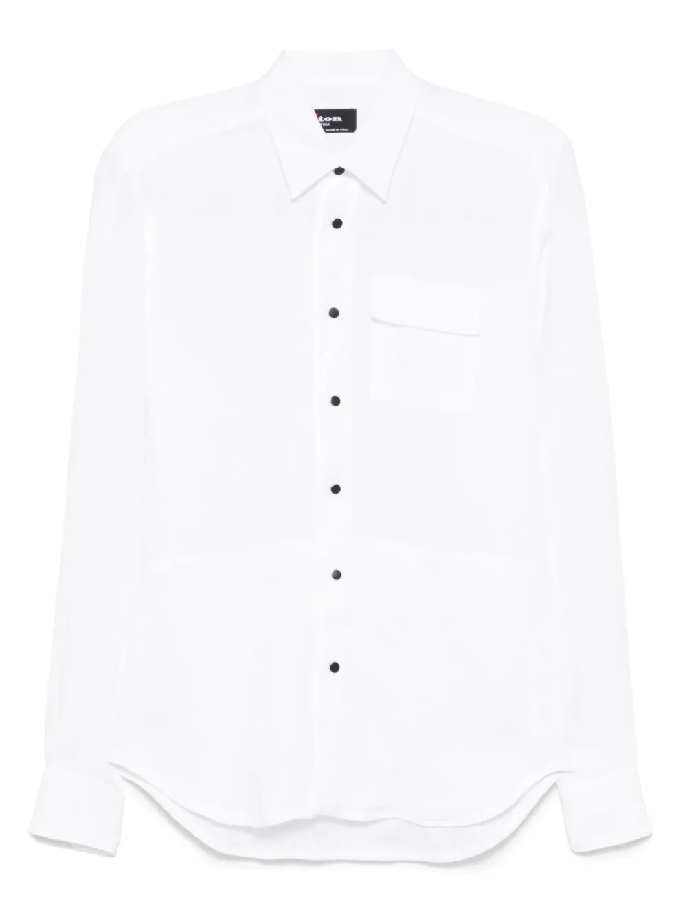 Kiton camisa de lino | blanco | Image 1