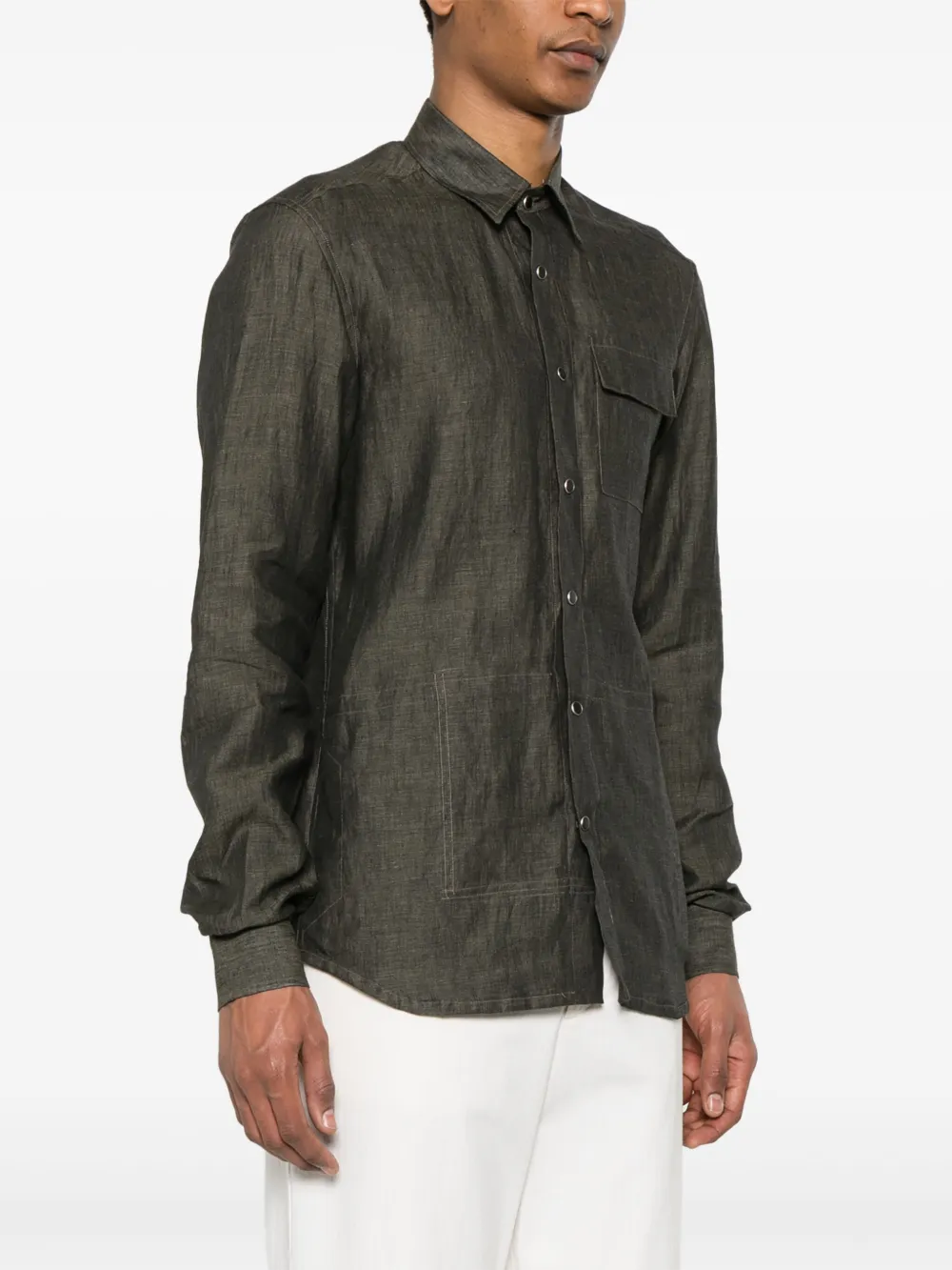 KITON LINEN SHIRT 