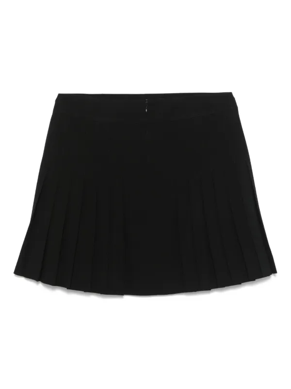 CHANEL Pre-Owned 2000s Pleated Mini Skirt | Black | FARFETCH