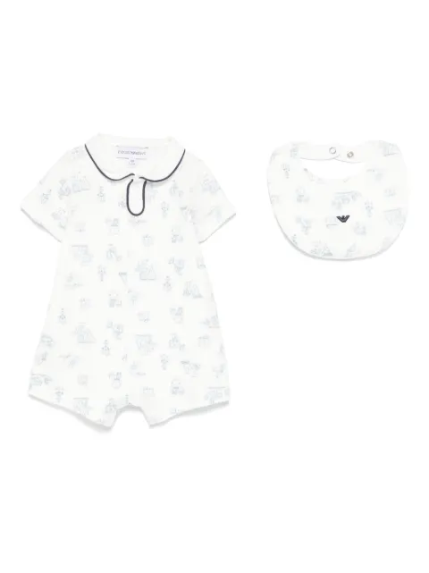 Emporio Armani Kids logo-print shorties set (set of two)