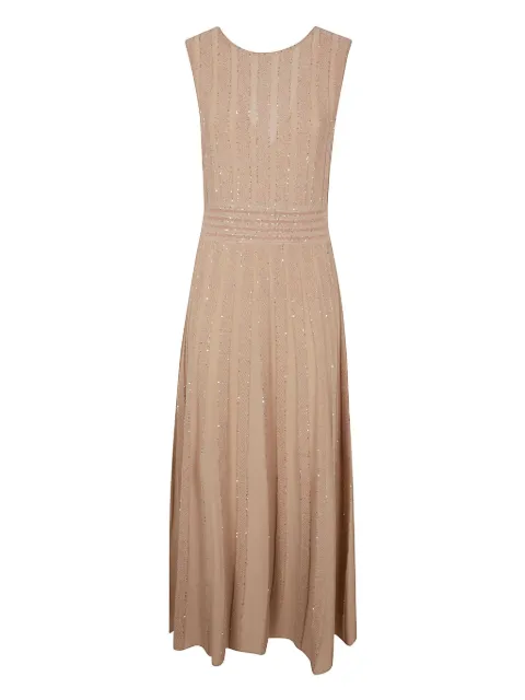 D.Exterior vestido midi bordado con lentejuelas