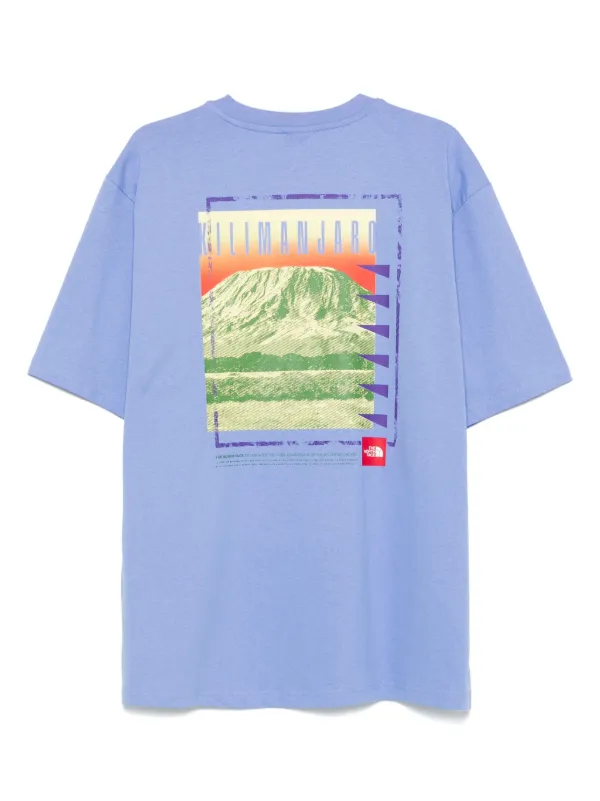 【送料&関税込】The North Face Blue Cotton T-shirt Blue The North Face Digital Mountain T-Shirt - JD Sports Global