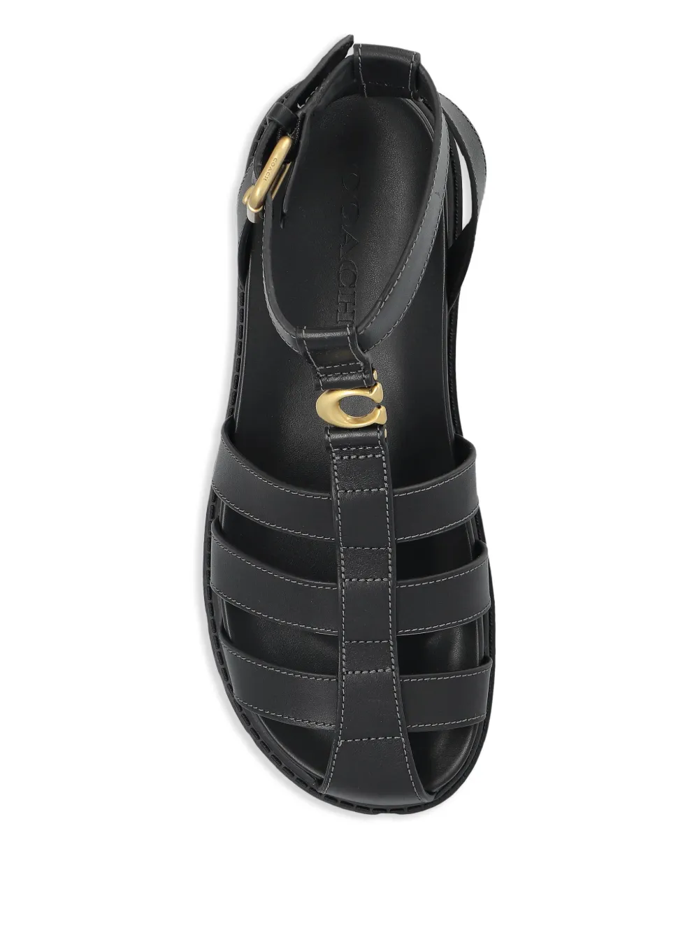 COACH SCULPTED-C FISHERMAN SANDALS