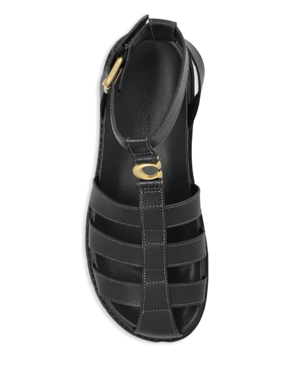 ★Coach★ Sculpted C Platform Fisherman Sandals CAR70 BLK COACH® | Sculpted C Platform Fisherman Sandal