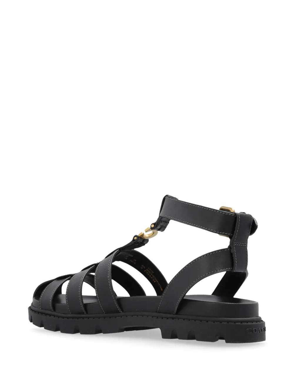 COACH SCULPTED-C FISHERMAN SANDALS