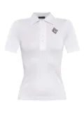 Lacoste logo-patch polo top - White